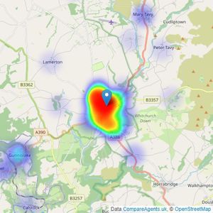 Mansbridge Balment - Tavistock listings heatmap