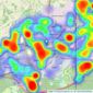 Mansell McTaggart - Crawley listings heatmap