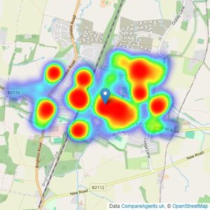 Mansell McTaggart - Hassocks listings heatmap