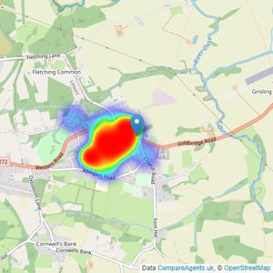 Mansell McTaggart - Newick listings heatmap