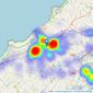 MAP Estate Agents - Barncoose listings heatmap