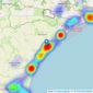 Mapps Estates - Dymchurch listings heatmap