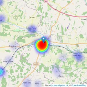 Marc Allen Estate Agents - Hungerford listings heatmap