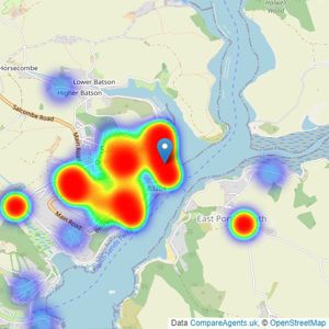 Marchand Petit - Salcombe listings heatmap