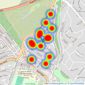 Marchants - Hove listings heatmap