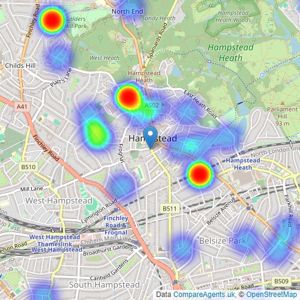 Marcus Parfitt Residential Sales - London listings heatmap