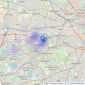 MARCUS TELFORD ESTATE AGENTS - Isleworth listings heatmap