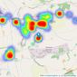 Margi Willis Estates - West Hallam listings heatmap