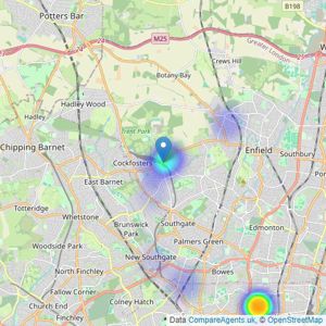 Mark Anthony - London listings heatmap