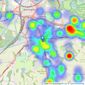 Mark Antony Estates - Warrington listings heatmap