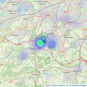 Mark Coysh - Ashtead listings heatmap