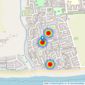 Mark Oliver Estate Agency - Ferring listings heatmap