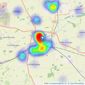 Mark Rice Estate Agents - Sleaford listings heatmap