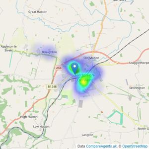 Mark Stephensons - Malton listings heatmap