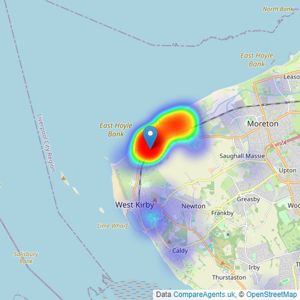 Market St Homes - Wirral listings heatmap