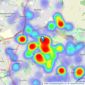 Marriotts Estate Agents Ltd - Mapperley listings heatmap