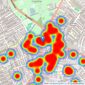 Marsh & Parsons - Balham & Clapham South listings heatmap