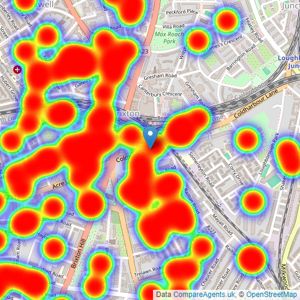 Marsh & Parsons - Brixton listings heatmap