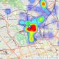 Marsh & Parsons - Camden Town & Tufnell Park listings heatmap