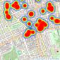 Marsh & Parsons - Notting Hill listings heatmap