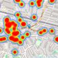 Marsh & Parsons - Willesden Green listings heatmap