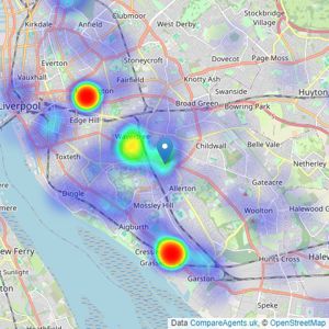 Marshall Property - Liverpool listings heatmap