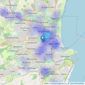 Martin & Co - Aberdeen listings heatmap