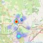 Martin & Co - Bathgate listings heatmap