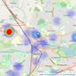 Martin & Co - Bedford listings heatmap