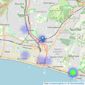 Martin & Co - Brighton listings heatmap