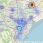 Martin & Co - Cardiff listings heatmap