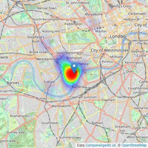 Martin & Co - Chelsea listings heatmap