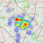 Martin & Co - Crystal Palace listings heatmap