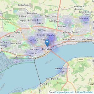 Martin & Co - Dundee listings heatmap