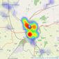 Martin & Co - Gainsborough listings heatmap