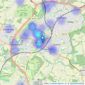 Martin & Co - Horsham listings heatmap