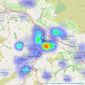 Martin & Co - Keighley listings heatmap