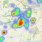 Martin & Co - Lincoln listings heatmap