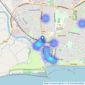 Martin & Co - Littlehampton listings heatmap