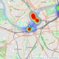 Martin & Co - London Riverside listings heatmap