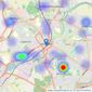 Martin & Co - Mansfield listings heatmap