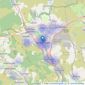 Martin & Co - Merthyr Tydfil listings heatmap