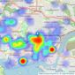 Martin & Co - Plymouth listings heatmap