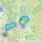 Martin & Co - Ringwood listings heatmap