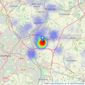 Martin & Co - Rotherham listings heatmap