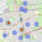 Martin & Co - Wirral Moreton listings heatmap