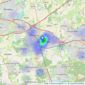 Martin & Pole - Wokingham listings heatmap