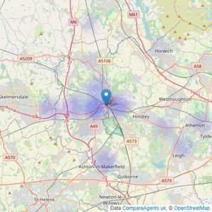 Martin Bond Property Auctions - Wigan listings heatmap