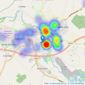 Martyn Cox & Company - Witney listings heatmap