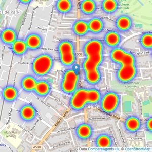 Martyn Gerrard - North Finchley listings heatmap